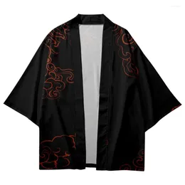 Vêtements de nuit pour hommes Peignoir Manteau Japonais Hommes Kimono Robe Vêtements Vintage Style Cardigan Taoist Chemise D'été Chemises De Nuit Veste Yukata