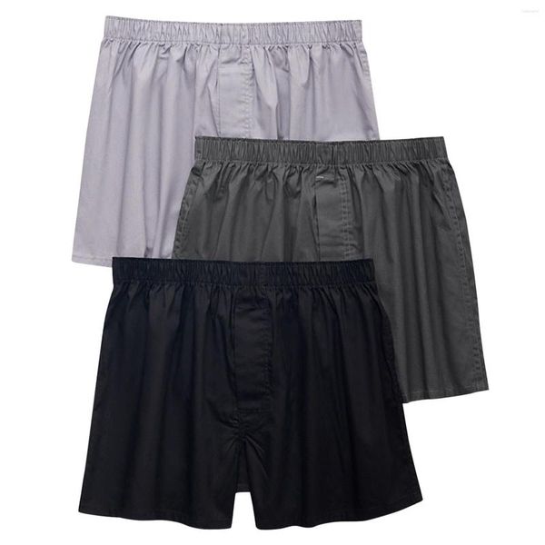 Ropa de dormir para hombre, Boxers informales a cuadros, pantalones cortos de algodón para dormir, pantalones cortos sencillos de verano con cintura elástica, pantalones de pijama finos para hombre