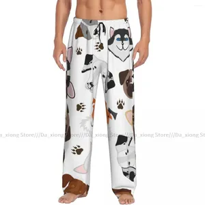 Slaapkleding voor heren schattige puppy hondenheren pyjama's pyjamas broek lounge slaapbodems