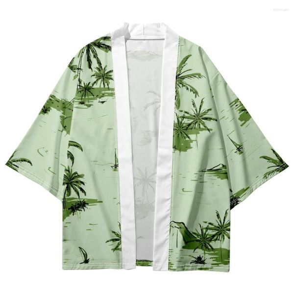 Vêtements de nuit pour hommes Japonais Hommes Kimono Cardigan Peignoir Chemises Veste Taoist Robe Été Vintage Style Casual Home Yukata Vêtements