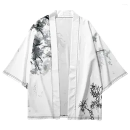 Vêtements de nuit pour hommes Japonais Hommes Kimono Robe Cardigan Chemises Casual Lady Yukata Veste Vintage Style Été Lâche Maison Peignoir Taoist Manteau