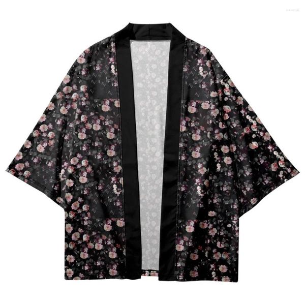 Ropa de dormir para hombres Kimono Estilo vintage Albornoz japonés Yukata Hombres Casual Cardigan Camisas Verano Taoísta Robe Haori Home Coat Bata