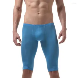 Vêtements pour hommes kwan.z pyjamas glace soie ultra-mince sommeil inférieur de corps pantalons de sculpture