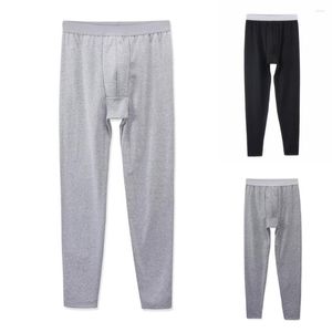 Ropa de dormir para hombres hombres largos Johns marca otoño de la ropa interior térmica leggings delgadas moda de pijamas sueltos pantalones casuales sólidos sólidos homme