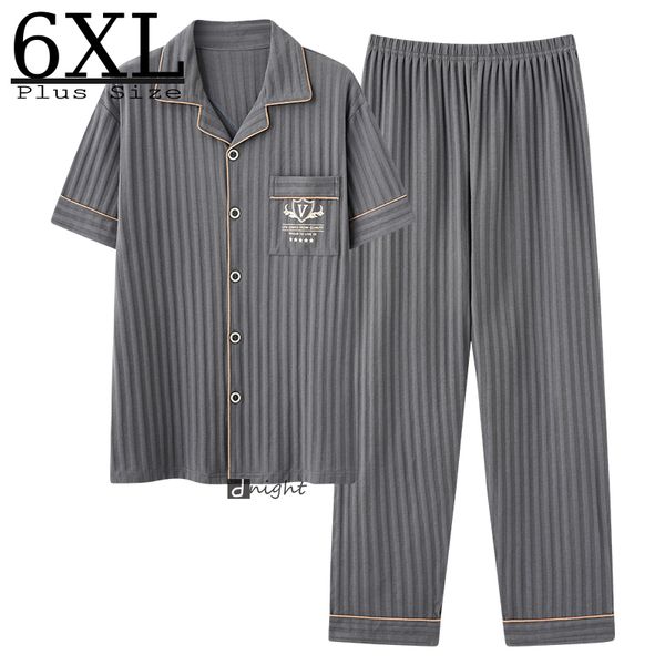 Vêtements de nuit pour hommes Pyjamas pour hommes 6XL Ensembles de vêtements de nuit Pantalons longs Grande taille Vêtements de maison Vêtements de nuit en coton Pyjama Homewear Pijamas Pyjamas 5XL Sleep Top 220924