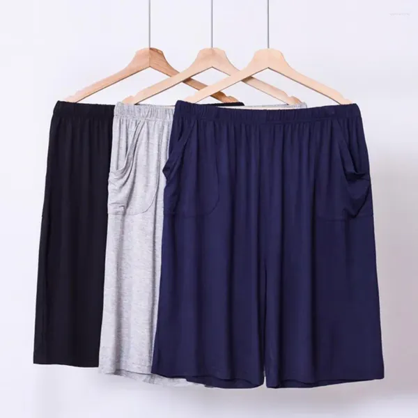 Ropa de dormir para hombre, pantalones casuales para hombre, pantalones cortos para dormir, pantalones de pijama cortos sueltos transpirables de verano para hombre, ropa para el hogar