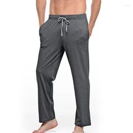 Ropa de dormir para hombres para hombre Sleep Bottom Causal Pantalones de bolsillo sueltos Yoga Deportes Pantalones de chándal transpirables Pantalones de pijama Longewear Pantalones
