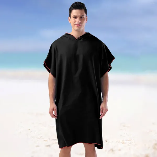 Ropa de dormir para hombre, pijamas, pantalones a cuadros, pijama a juego para parejas, Poncho de playa para Surf, traje de neopreno, toalla cambiante, bata de baño con