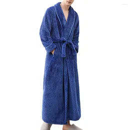Mannen Nachtkleding Pluche Zacht En Comfortabel Pyjama Mannen Dikke Grote Badjas Uitgebreide Nachthemden Homewear Pijama Gewaad