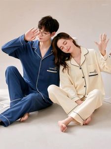 Vêtements de nuit pour hommes Pyjama Couple Homewear Hommes Maison Costume Hiver Chaud Femme Pyjama Pijama Mujer Talla Grande Grande Taille Cottonplus