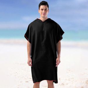 Vêtements de nuit pour hommes Surf Beach Poncho Combinaison Changeant Serviette Robe de bain avec capuche pour surfer Natation Baignade Adultes Hommes Pantalon 12XL