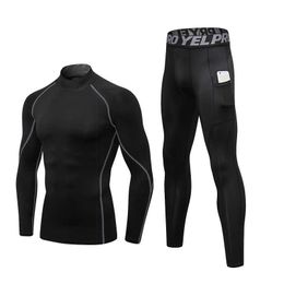 Vêtements de nuit pour hommes Sous-vêtements thermiques Ensembles Hommes Col Haut Hiver Long Johns Thermo Sous-vêtements Compression Sueur Séchage Rapide Vêtements Thermiques T221017