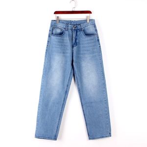 Jeans hétéros mince pour hommes jeans jeans pour hommes stretch stretch concepteur denim clair bleu couleur un pantalon décontracté et pantalon de taille 30-46
