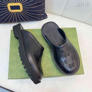 Top designer heren slip op sandaal dames platform geperforeerde g sandalen snoepkleuren clear hiel top ontwerpers dames slippers no311