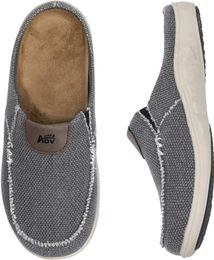 Heren slippers brede schoenen met boogsteun orthotische schoenen plantaire fasciitis verstopping canvas loafers maat us7-13