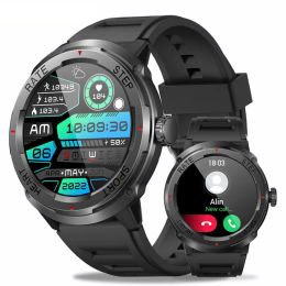 Reloj inteligente para hombre con llamada Bluetooth, rastreador deportivo de ritmo cardíaco, reloj inteligente deportivo resistente al agua para Android IOS Huawei