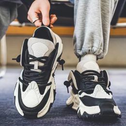 Heren sneakers 2023 High-end lichte luxe papa schoenen voor mannen y2k casual platform zachte trend schoenen gratis transport