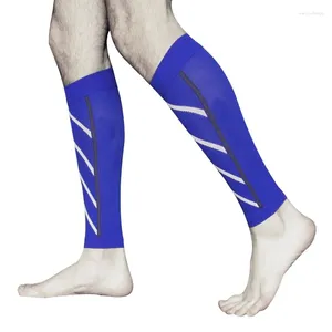 Chaussettes pour hommes 1 paire de soutien de mollet compression graduée manchon de jambe exercice de plein air sport sécurité basket-ball attelle anti-fatigue sport