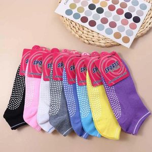 Chaussettes pour hommes 1 paire Fitness anti-dérapant plancher respirant silicone chaussette de danse femmes yoga élasticité ballet