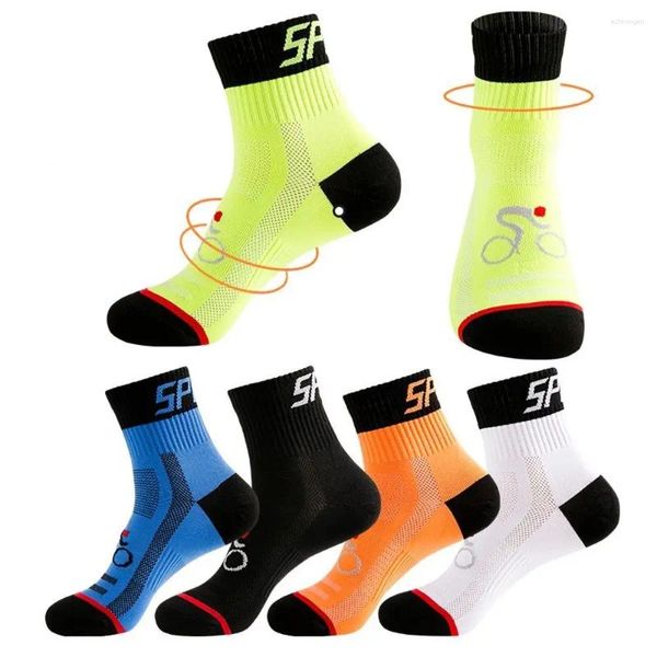 Chaussettes pour hommes 1 paire Nylon cyclisme Durable protéger les pieds respirant vélo décontracté antidérapant Sport