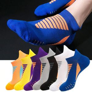 Chaussettes masculines 1 paire coulant de base de serviette respirante rembourrée à l'humidité coussée Terry Terry hommes femmes pour la randonnée sport E7F2