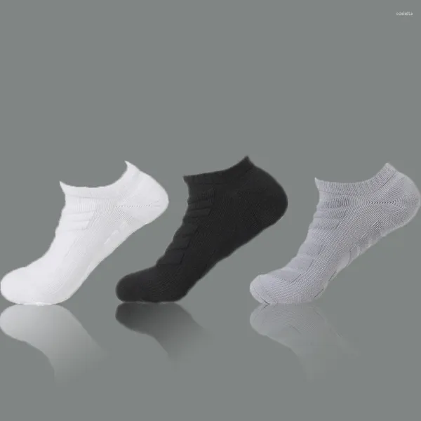 Calcetines para hombres 1 par Deportes Algodón de alta calidad Correr Sudor Entrenamiento Fitness Absorción Compresión transpirable