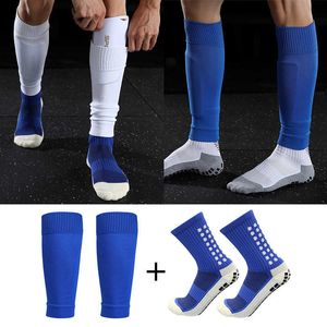 Herensokken 1 Set Geschikt voor volwassen voetbal Hoog Elastisch voetbalbeen Cover Sport been Cover Football Socks Outdoor Protective Equipment Z0227