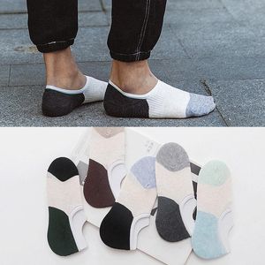 Calcetines para hombres 10/50 par No Show Hombres Verano Casual Algodón salvaje Hombre Corte bajo Invisible Tendencia de moda al por mayor