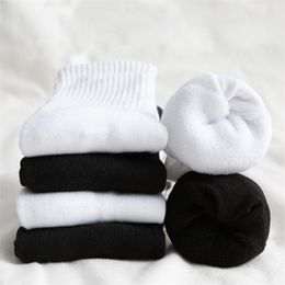 Herensokken 10pairslot vaste dikke Terry Men vrouwen lang dikker warme winter sport zwarte witte calcetines meias 220923
