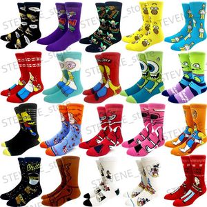 Chaussettes pour hommes 2023 nouveauté Anime femmes hommes chaussettes longues hommes genou-haute Cosplay mollet chaussette adulte personnalité Hip Hop chaussettes de noël T231122