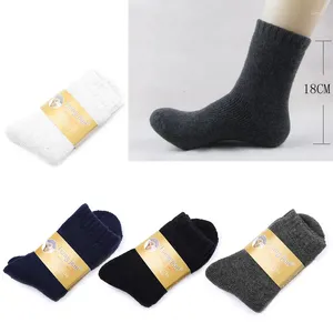 Chaussettes pour hommes 2024 1 paire hommes épaissir la laine thermique cachemire sport décontracté hiver chaud randonnée