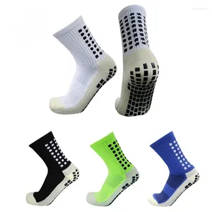 Chaussettes pour hommes 2024 BILYCLUB Anti-dérapant Football Hommes Femmes Sport de plein air Grip Football EU 38-44 US6-10 Crew High Tube