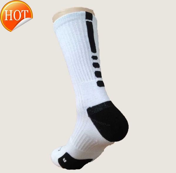 * Chaussettes pour hommes 2 pièces = 1 paire Usa Professional Elite Basketball Terry long genou athlétique Sport hommes mode Compression thermique hiver en gros.