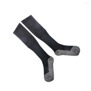 Calcetines para hombre, 2 uds., medias de invierno con temperatura constante y autocalentamiento, calcetín deportivo térmico largo y cálido para fiesta, correr, Navidad