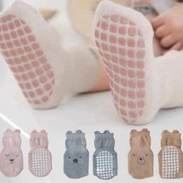 Calcetines para hombres 3 pares /lote Cartoon de algodón para bebés lindo mid-thigh transpirable pegamento absorbente no slip piso infantil