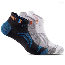 Herensokken 3 paar/Lot EUR35-46 Spring Summer Herfst Non-slip Wicking Men Women Sox Hiking Ademend rijden Coolmax Short Sock S M L