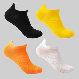 Chaussettes pour hommes 3 paires hommes sports cheville pack extérieur été printemps talon porter grande flexibilité respirant blanc bonbons couleurs solide rue