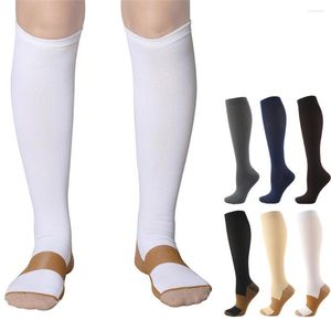 Heren sokken 3 paren vrouwen mannen knie hoge kousen bloedcirculatie promotie afslankcompressie anti-vermeente comfortabel lang