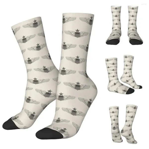 Calcetines para hombre Impresión 3D Acogedor Unisex Senderismo al piloto de vuelo Interesante Four Seasons