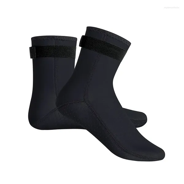 Chaussettes pour hommes 3MM natation chaude plongée matériau imperméable Long Tube antidérapant résistant à l'usure Anti-sable dames plage