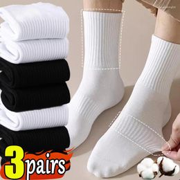 Calcetines para hombres 3 pares / lote hombres algodón negro blanco masculino deportes cortos transpirable primavera y otoño tobillo