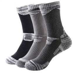 Heren sokken 3pairlot winter thermische ski socks mannen dames sport snowboard sokken thermosocks fietsen trekking wandel sokken z0227