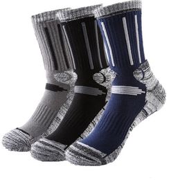 Herensokken 3pairlot Winter Dikkere thermische visserij Skiën Skiing Men Running Cycling Sports thermosocks klimmen wandelen 221130