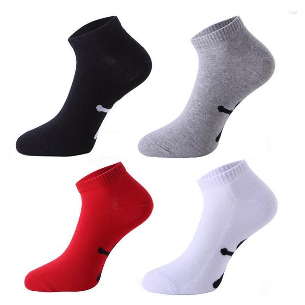 Chaussettes pour hommes 4 paires hommes cette année de vie rouge personnalisé Sox étape sur la cheville mode noir blanc gris mariage Vintage