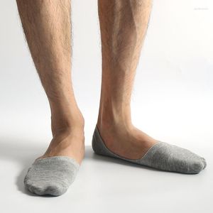 Calcetines para hombres 5 paquetes de verano hombres finos fibra de bambú boca baja barco masculino corte bajo transpirable desodorante fresco meias homem adolescente