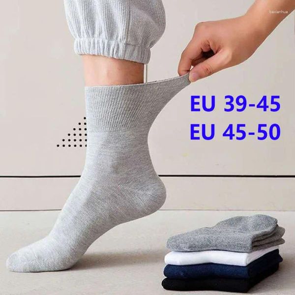 Chaussettes pour hommes 5 paires bouche ample grande taille 48 49 50 hommes âgés diabétiques prévenir les varices pour les Patients diabétiques