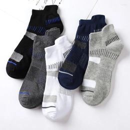 Chaussettes pour hommes 5 paires hommes coton peigné sport respirant confortable absorbant la sueur anti-odeur durable course randonnée