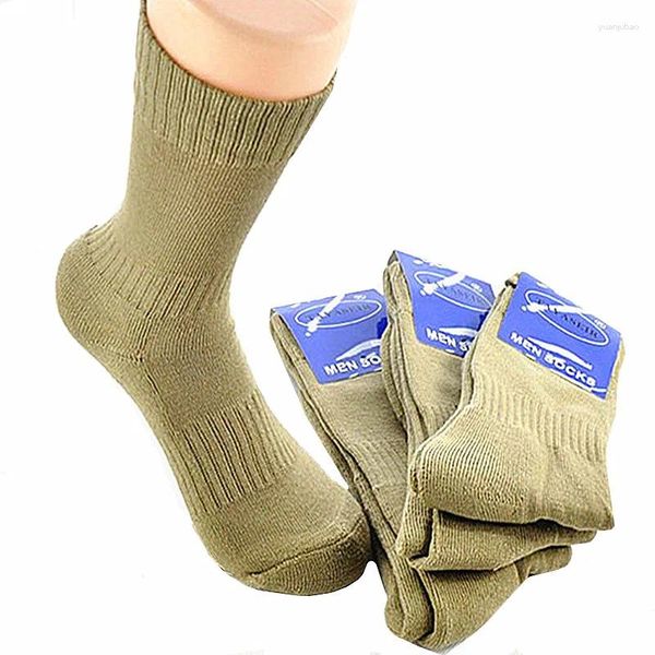 Chaussettes masculines 5 paires nordiques sport militaire heureux hommes trekking grimper les bas de compression chaussette de compression armée de coton longtemps pour l'homme