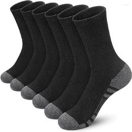 Chaussettes pour hommes 5 paires de coton dans des sports en noir et blanc gris long confortable pratique