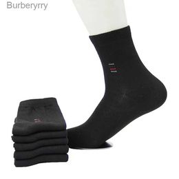 Chaussettes pour hommes 5 paires = 10 pièces hommes marque d'affaires classique Calcetines Hombre hommes haute qualité respirant coton décontracté MeiasL231016